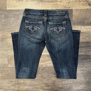 Women’s Y2K Re Rock Dark Blue Skinny Jeans Size 4R Low-Mid Rise